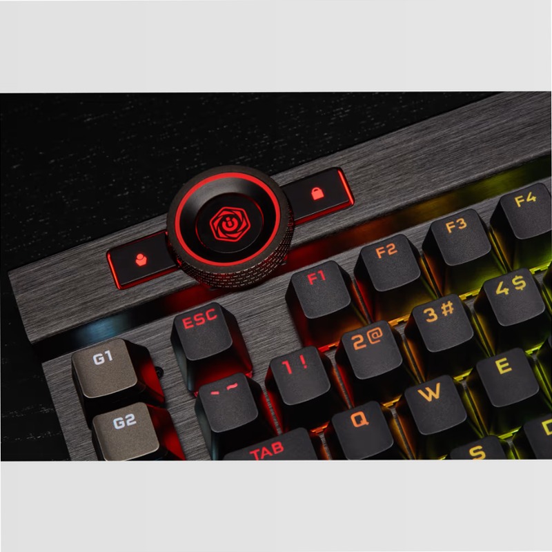 Tastiera gaming K100 RGB - Switch OPX CORSAIR Alluminio Meccanica