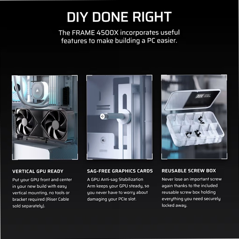 Case PC Mid-Tower Frame 4500X LX-R RGB