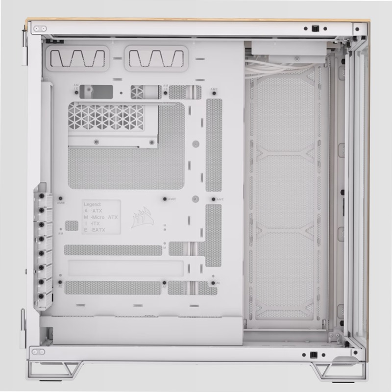 Case PC Mid-Tower CORSAIR 6500X - Legno Bianco/Bambù