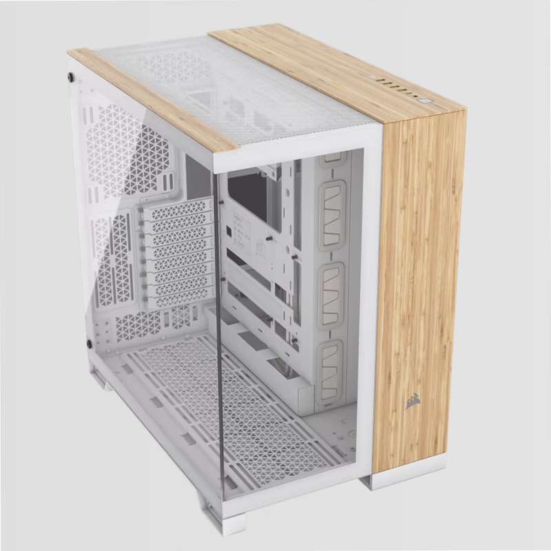 Case PC Mid-Tower CORSAIR 6500X - Legno Bianco/Bambù