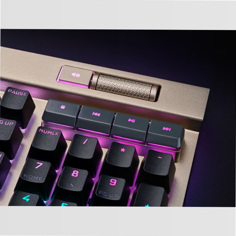 Tastiera Gaming K100 RGB - Midnight Gold Alluminio Meccanica