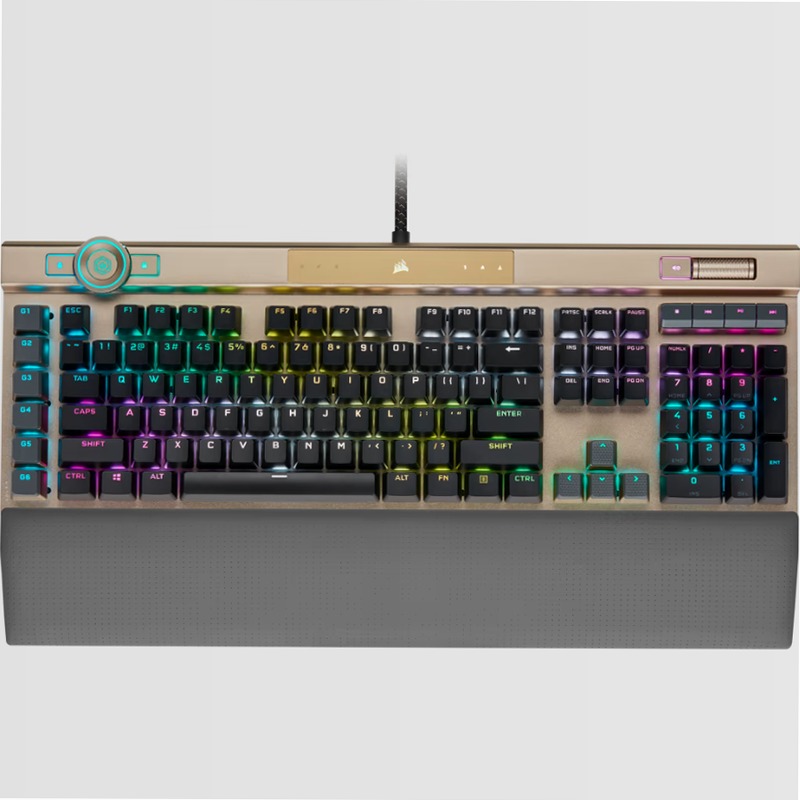 Tastiera Gaming K100 RGB - Midnight Gold Alluminio Meccanica