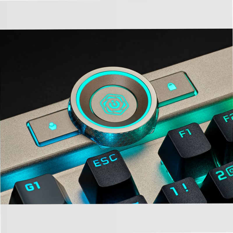 Tastiera Gaming K100 RGB - Midnight Gold Alluminio Meccanica