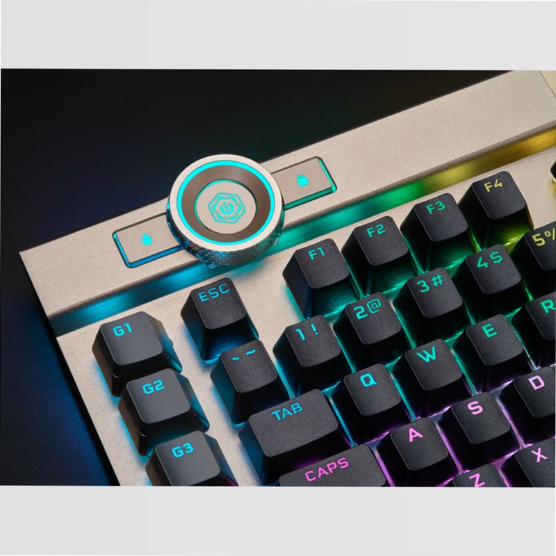 Tastiera Gaming K100 RGB - Midnight Gold Alluminio Meccanica