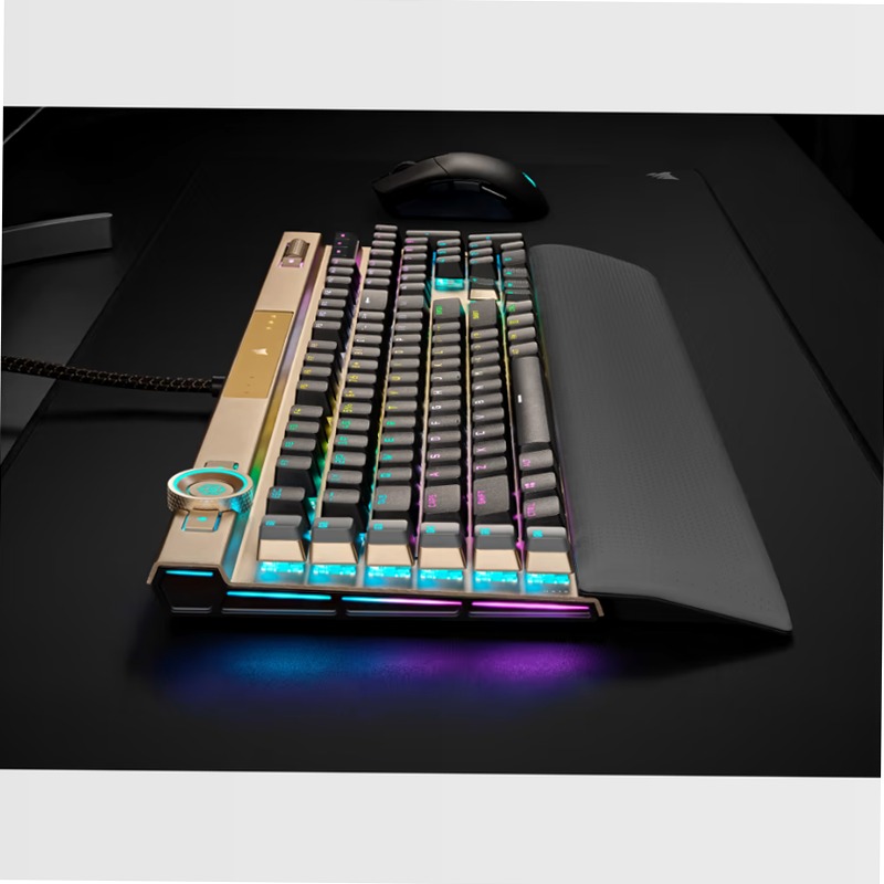 Tastiera Gaming K100 RGB - Midnight Gold Alluminio Meccanica