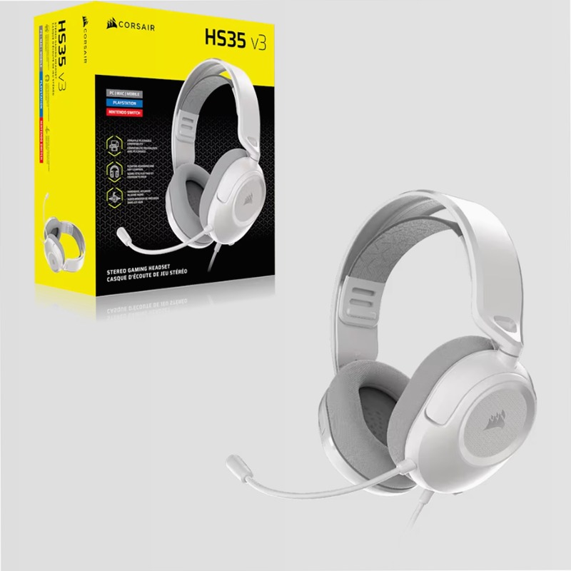 Cuffie Gaming HS35 v3 - Bianco Nero
