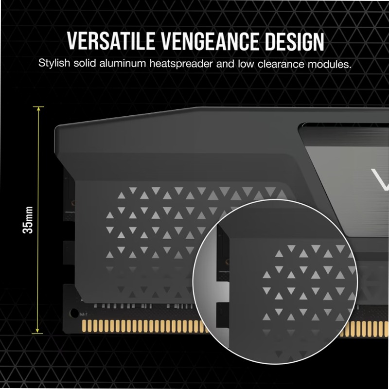 Vengeance® 32GB (2x16GB) DDR5 DRAM Up To 6000MT/s CL30