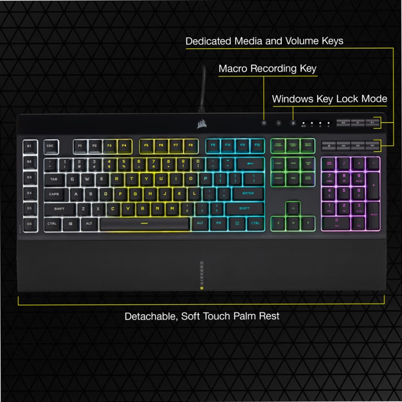 Tastiera Gaming K55 RGB PRO