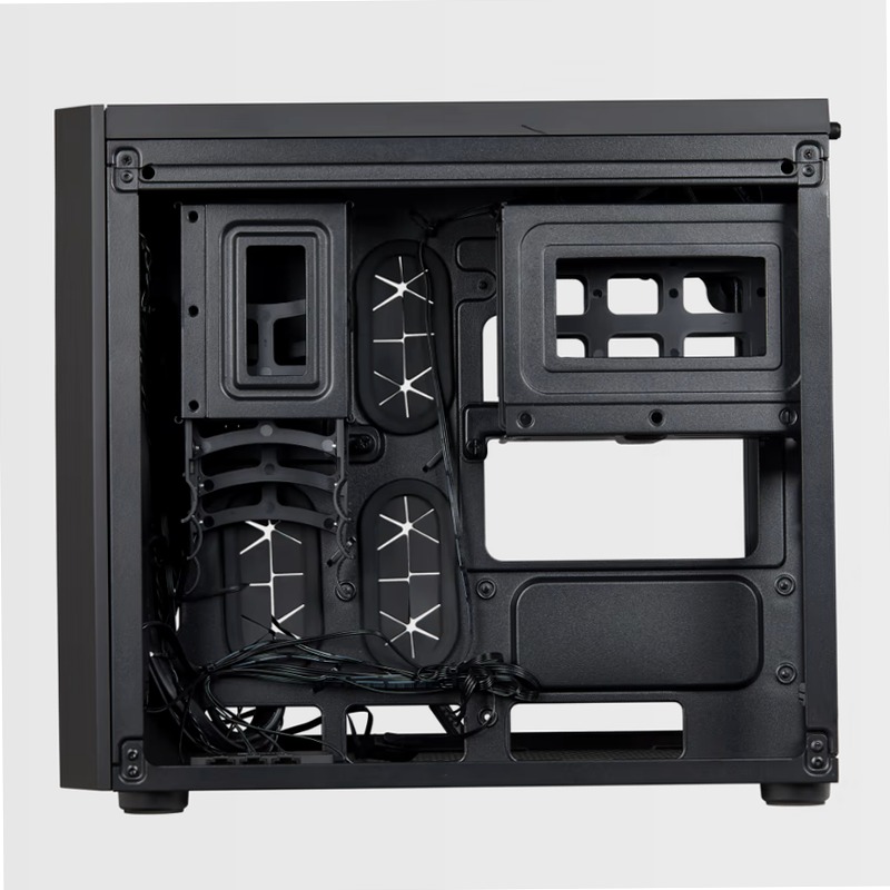 Case Micro ATX Crystal Series 280X RGB in vetro temprato - Nero