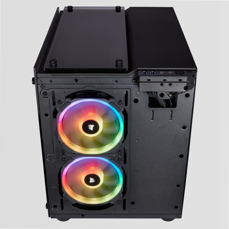 Case Micro ATX Crystal Series 280X RGB in vetro temprato - Nero