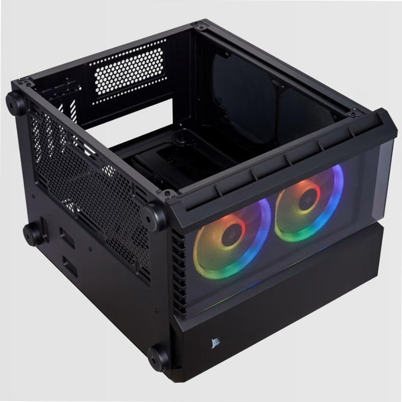 Case Micro ATX Crystal Series 280X RGB in vetro temprato - Nero