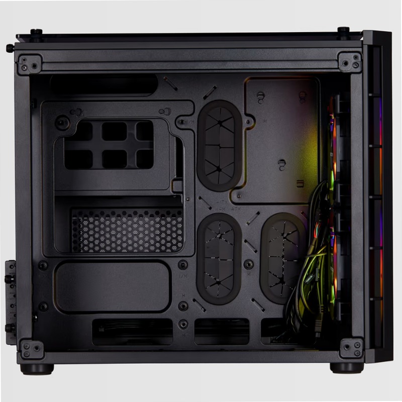 Case Micro ATX Crystal Series 280X RGB in vetro temprato - Nero
