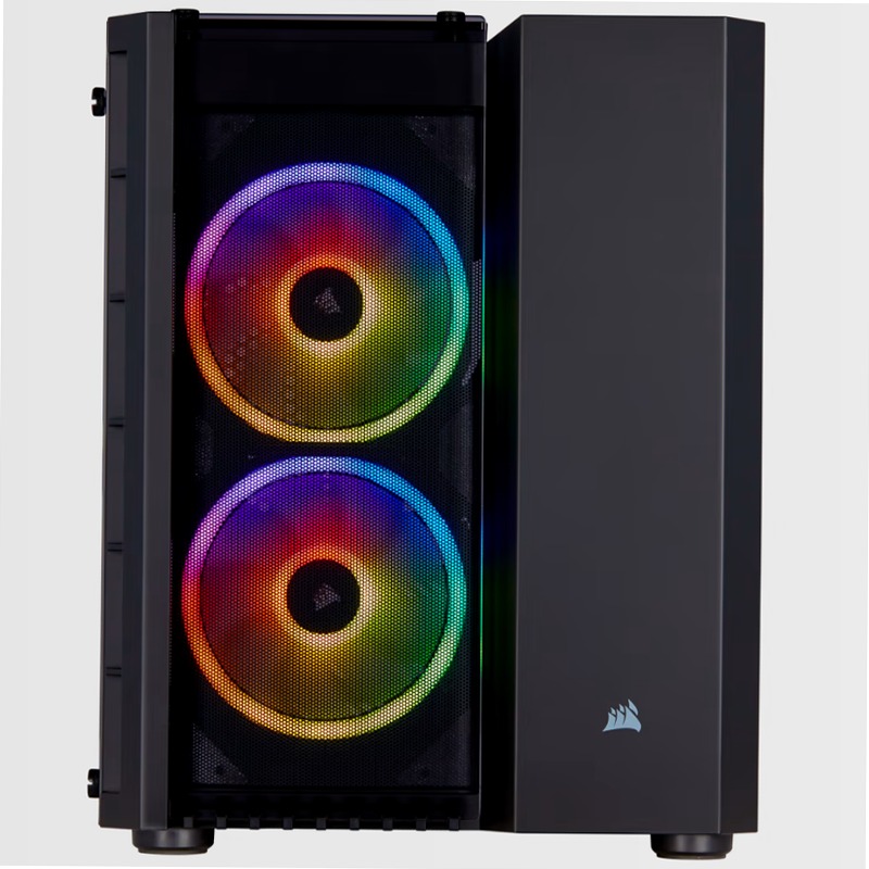 Case Micro ATX Crystal Series 280X RGB in vetro temprato - Nero