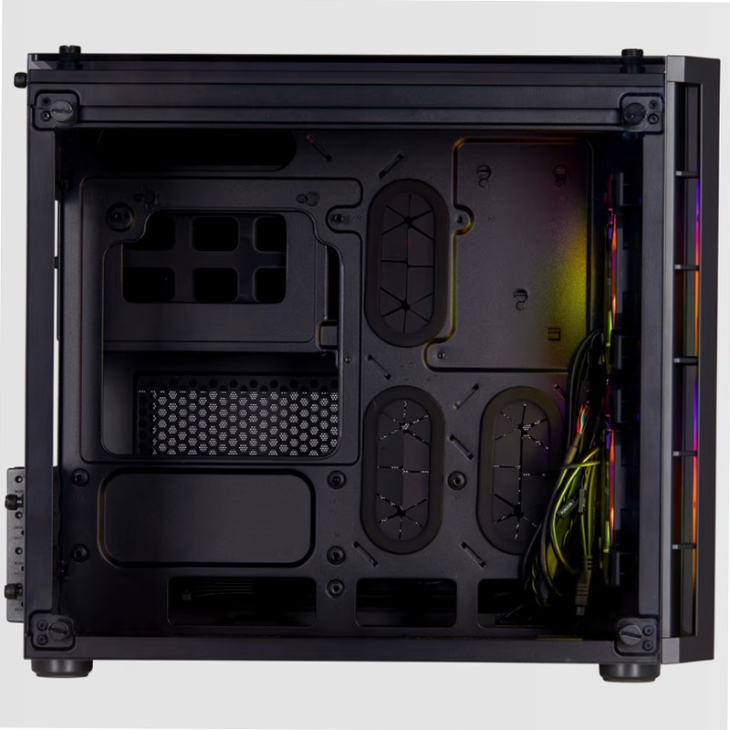 Case Micro ATX Crystal Series 280X RGB in vetro temprato - Nero