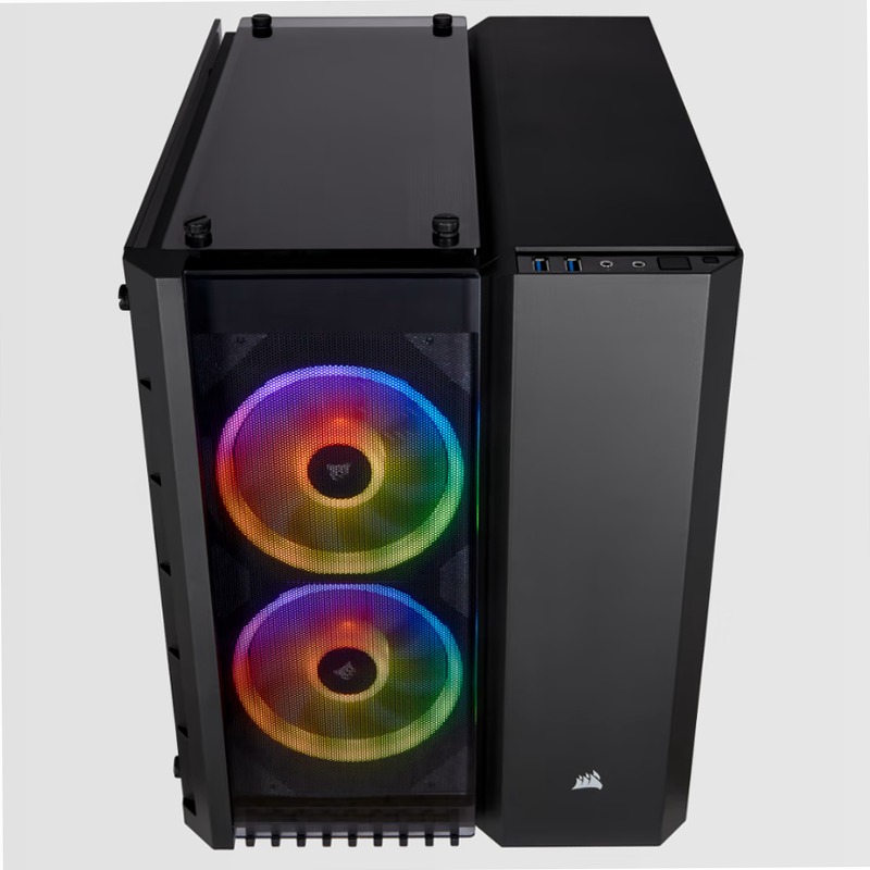 Case Micro ATX Crystal Series 280X RGB in vetro temprato - Nero