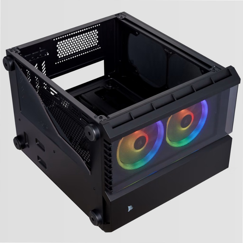Case Micro ATX Crystal Series 280X RGB in vetro temprato - Nero