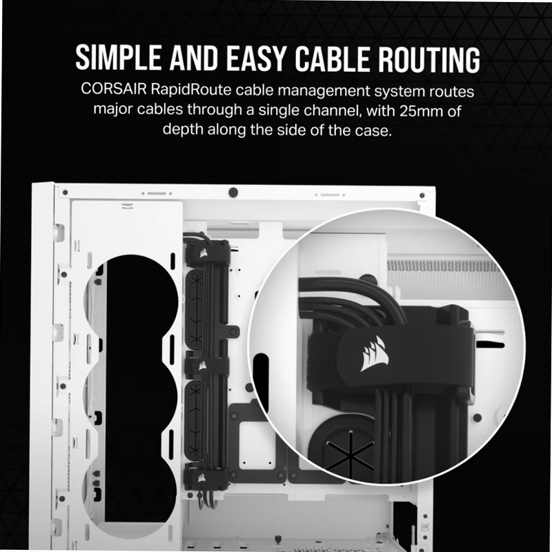 Case PC ATX mid-tower 5000D CORE AIRFLOW - Bianco