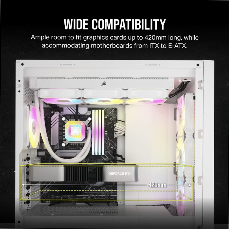 Case PC ATX mid-tower 5000D CORE AIRFLOW - Bianco