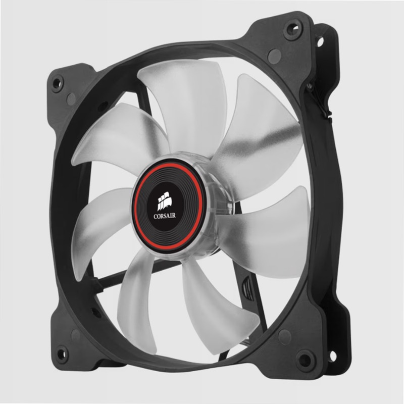 Air Series™ SP140 LED Red High Static Pressure 140mm Fan Twin Pack