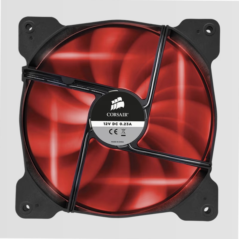 Air Series™ SP140 LED Red High Static Pressure 140mm Fan Twin Pack