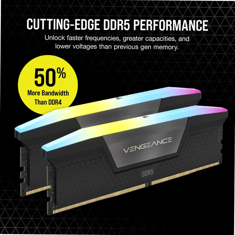 VENGEANCE® RGB 32GB (2x16GB) DDR5 DRAM 6000MT/s 17gb 6000mhz