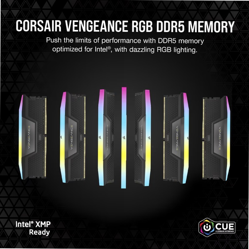 VENGEANCE® RGB 32GB (2x16GB) DDR5 DRAM 6000MT/s 17gb 6000mhz