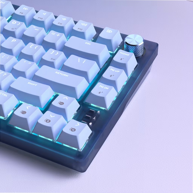 Tastiera Gaming K65 PLUS 75% RGB - Blu Ghiaccio Wireless 2.4 GHz Meccanica