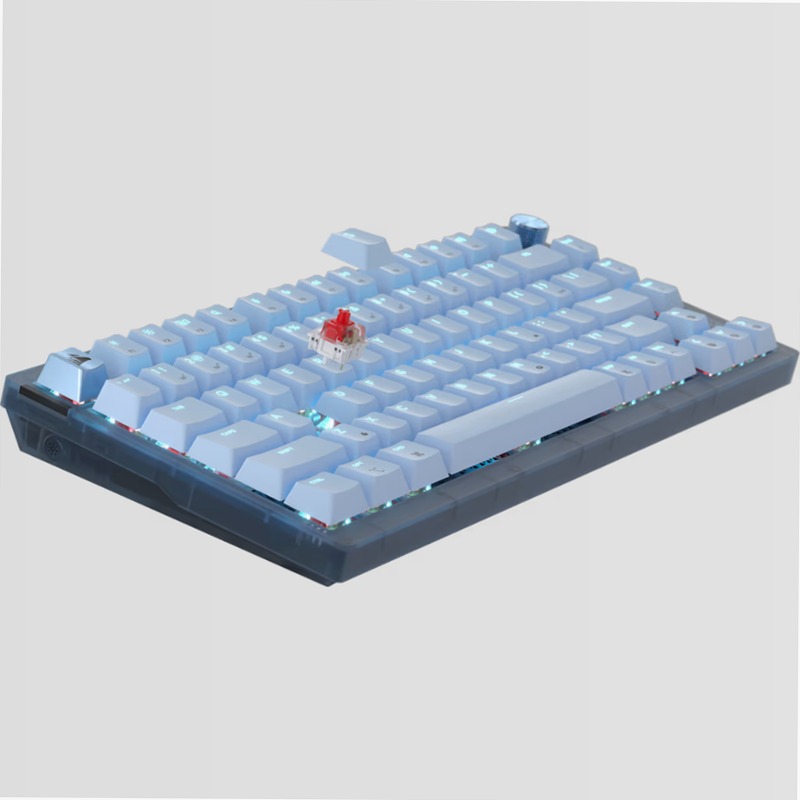 Tastiera Gaming K65 PLUS 75% RGB - Blu Ghiaccio Wireless 2.4 GHz Meccanica