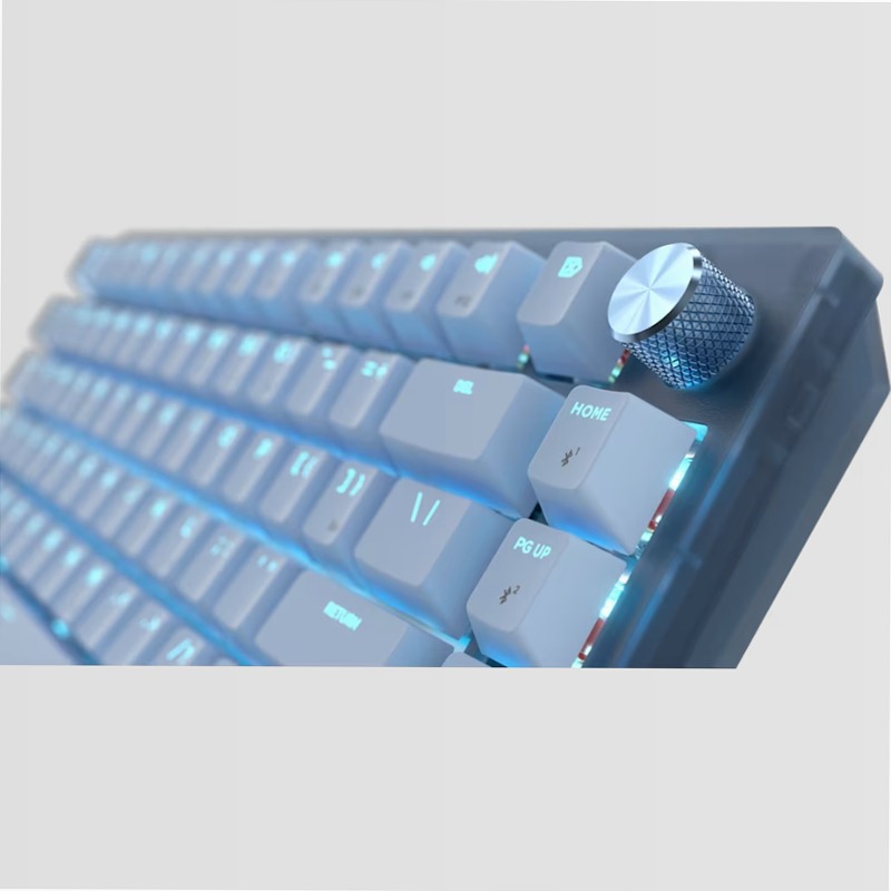 Tastiera Gaming K65 PLUS 75% RGB - Blu Ghiaccio Wireless 2.4 GHz Meccanica