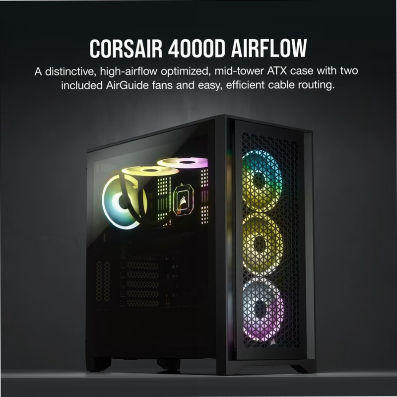 Case ATX Mid-Tower 4000D AIRFLOW - Nero