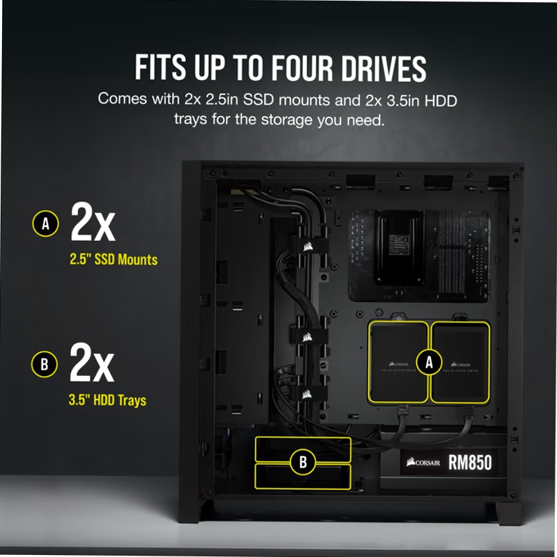 Case ATX Mid-Tower 4000D AIRFLOW - Nero