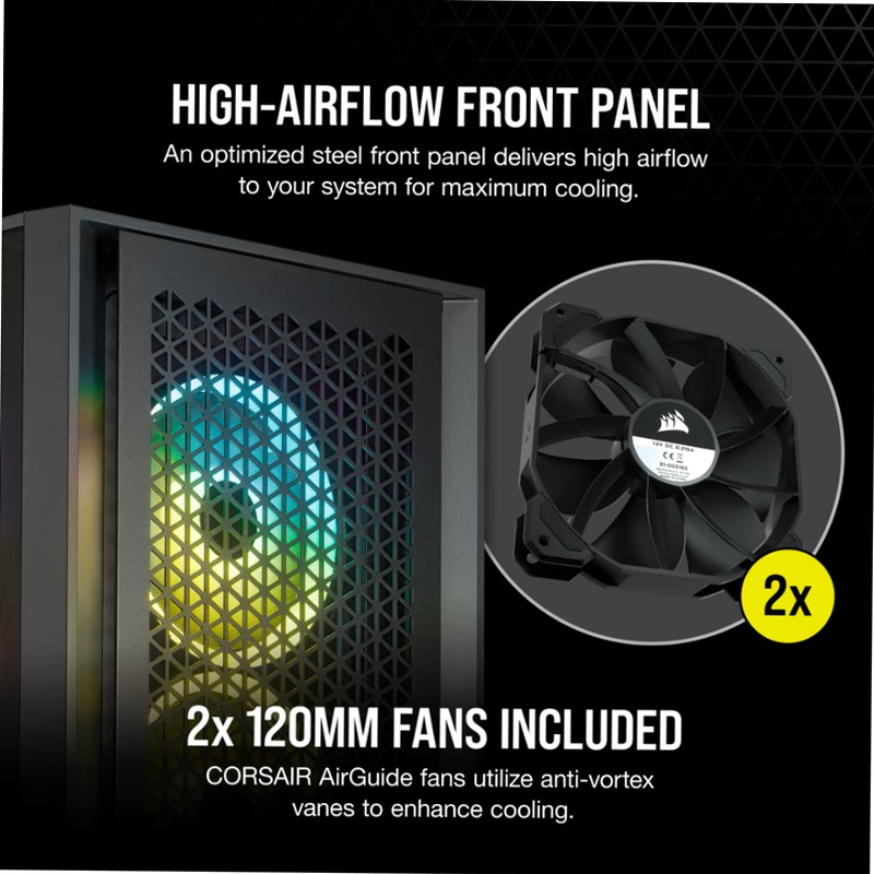Case ATX Mid-Tower 4000D AIRFLOW - Nero
