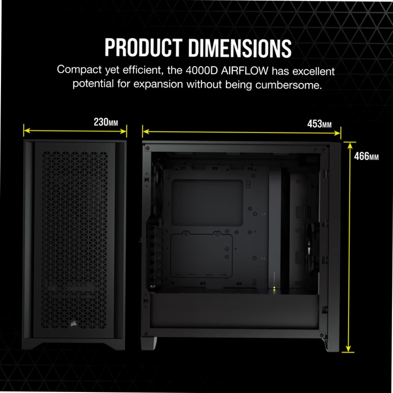 Case ATX Mid-Tower 4000D AIRFLOW - Nero