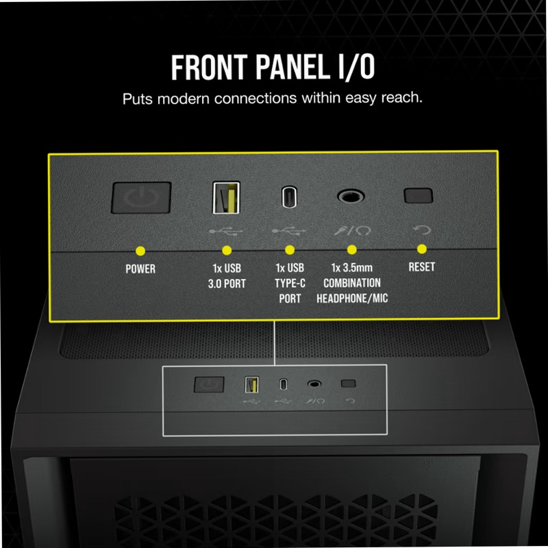 Case ATX Mid-Tower 4000D AIRFLOW - Nero