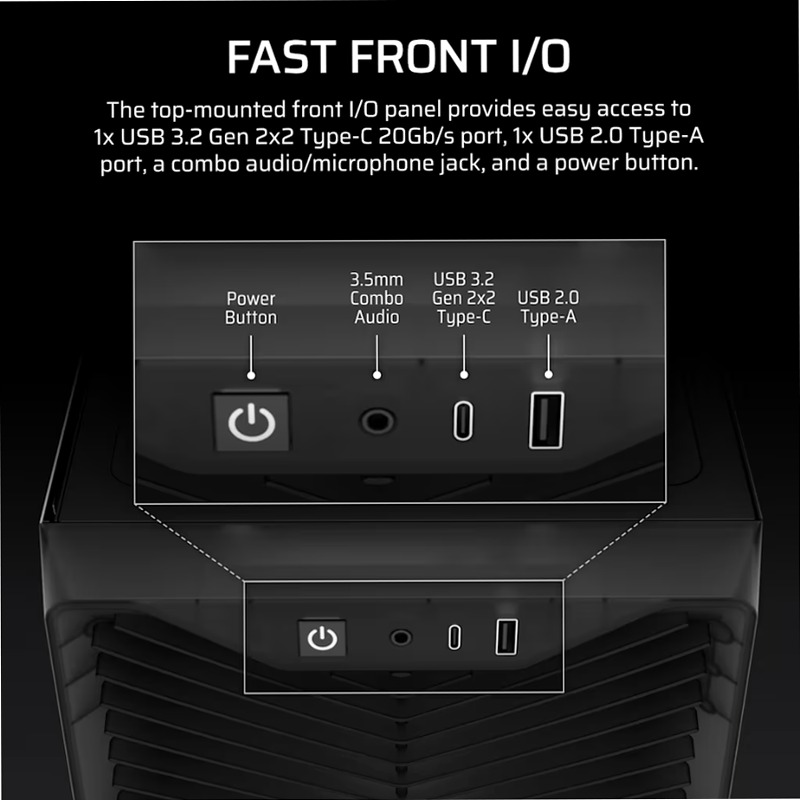 Case PC Mid-Tower 3200D RS - Smoke 8 3