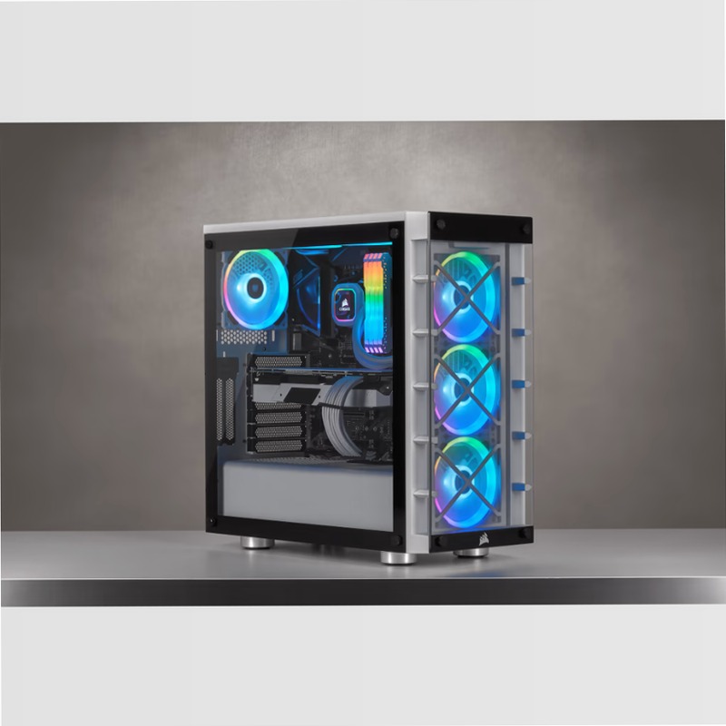 Smart Case iCUE 465X RGB — Bianco
