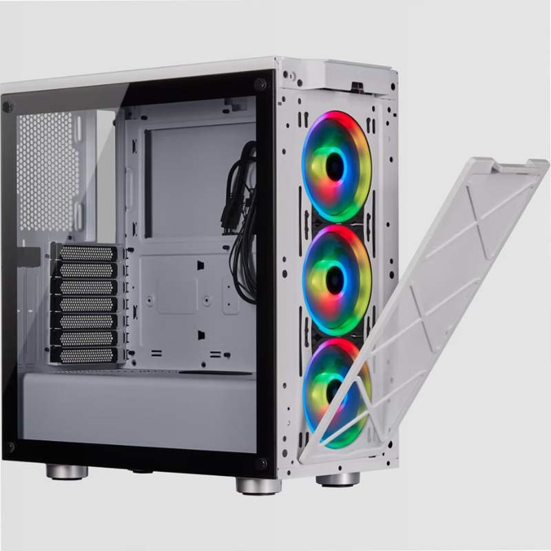 Smart Case iCUE 465X RGB — Bianco