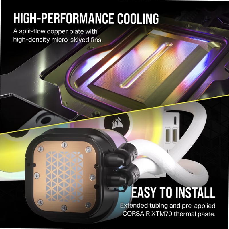 Dissipatore AIO iCUE LINK H150i RGB - Bianco