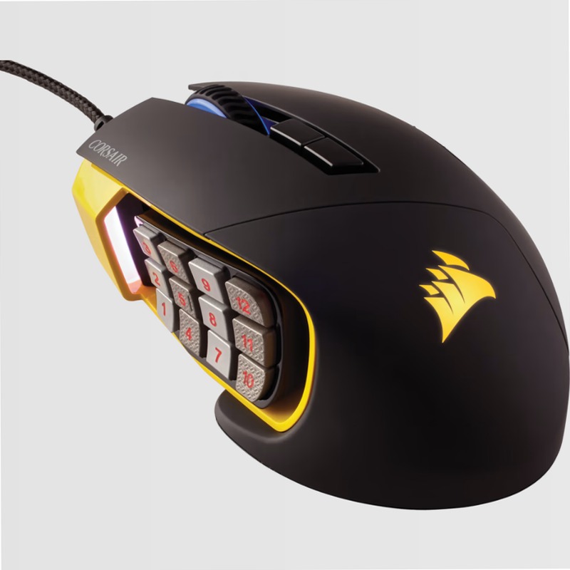 SCIMITAR PRO RGB - Mouse Gaming Giallo