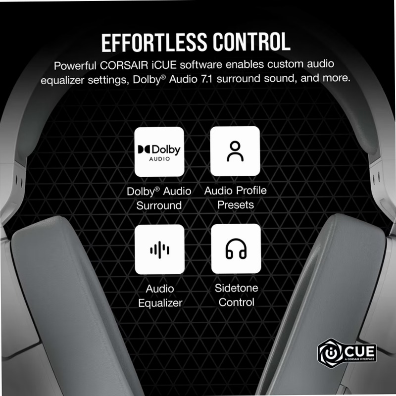 Cuffia Gaming HS55 SURROUND - Bianco