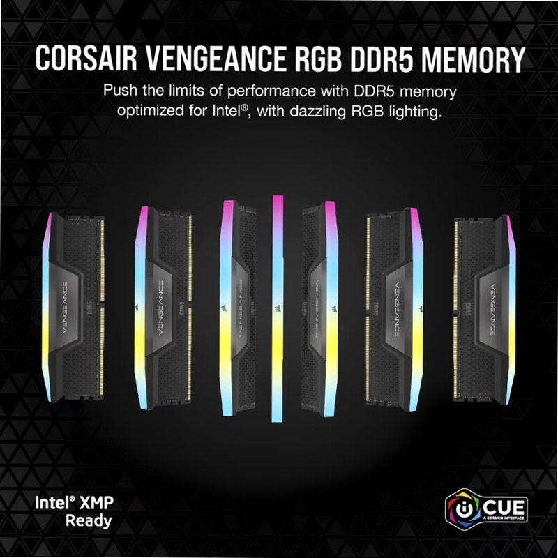 VENGEANCE® RGB 48GB (2x24GB) DDR5 DRAM 7200MT/s