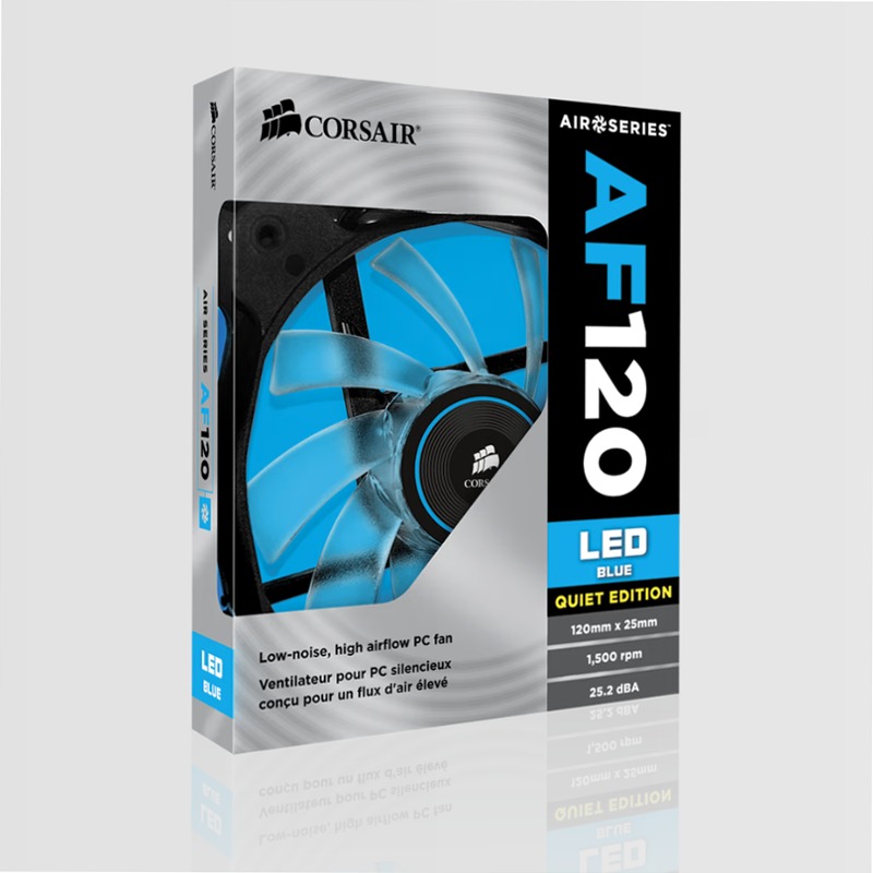 Ventola Air Series™ AF120 con LED blu Quiet Edition