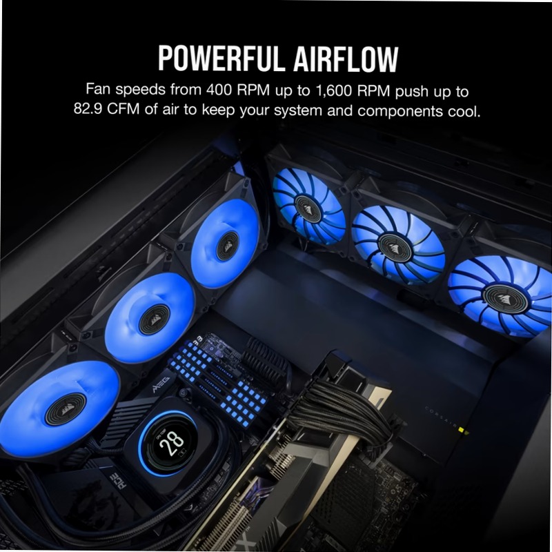 Ventola PWM a Levitazione Magnetica ML140 LED ELITE Blue Premium da 140mm