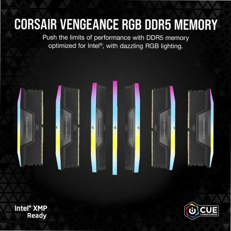VENGEANCE® RGB 96GB (4x24GB) DDR5 DRAM 6000MT/s