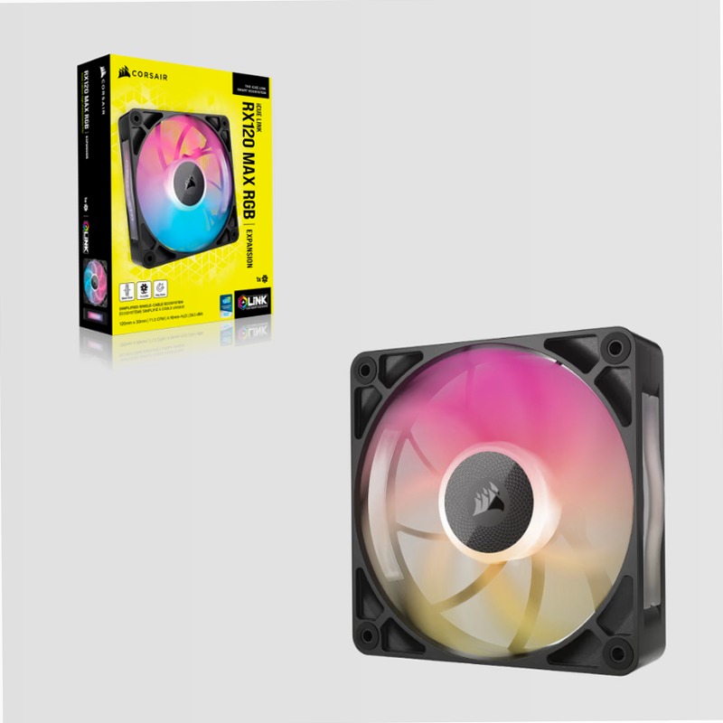 Espansione ventole PWM a spessore maggiorato iCUE LINK RX120 MAX RGB da 120 mm 120mm