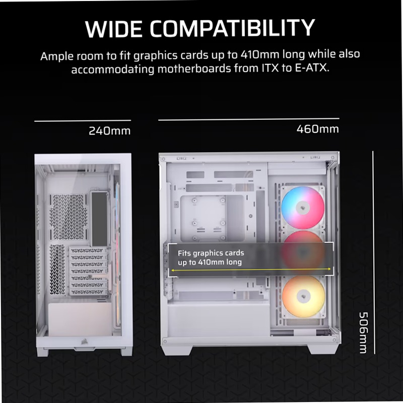 Case PC Mid-Tower 3500X RS-R ARGB - Bianco