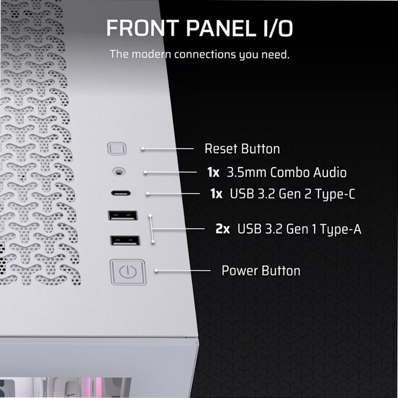 Case PC Mid-Tower 3500X RS-R ARGB - Bianco