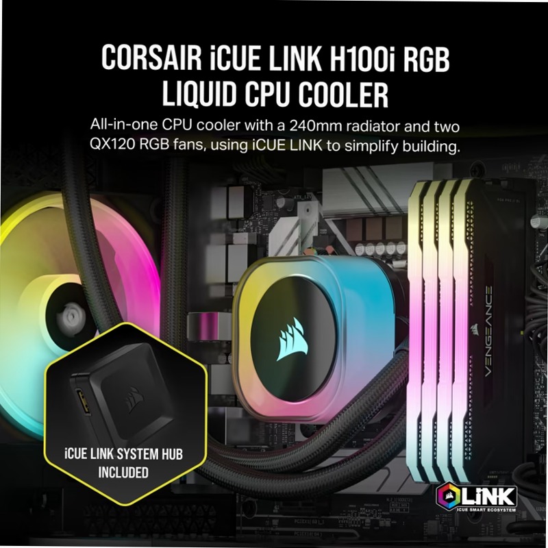 Dissipatore AIO iCUE LINK H100i RGB