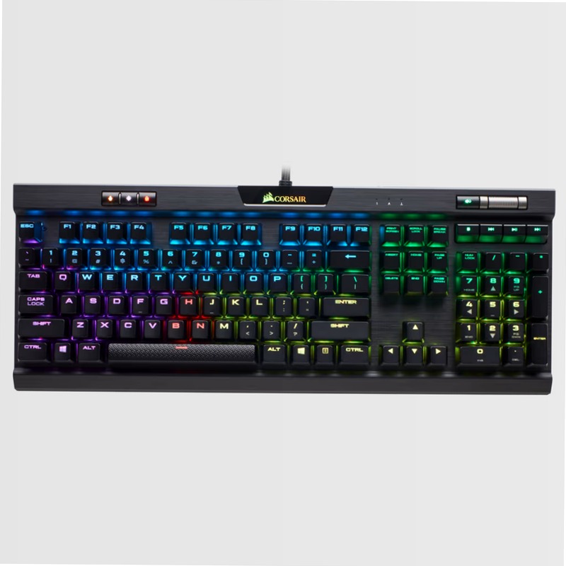 K70 RGB MK.2 Mechanical Gaming Keyboard — CHERRY® MX Blue Meccanica