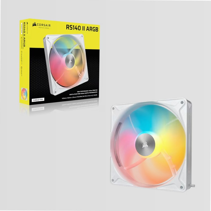 Ventola PWM RS140 II ARGB da 140 mm - Bianco 140mm